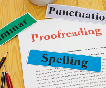Professional proof reading services